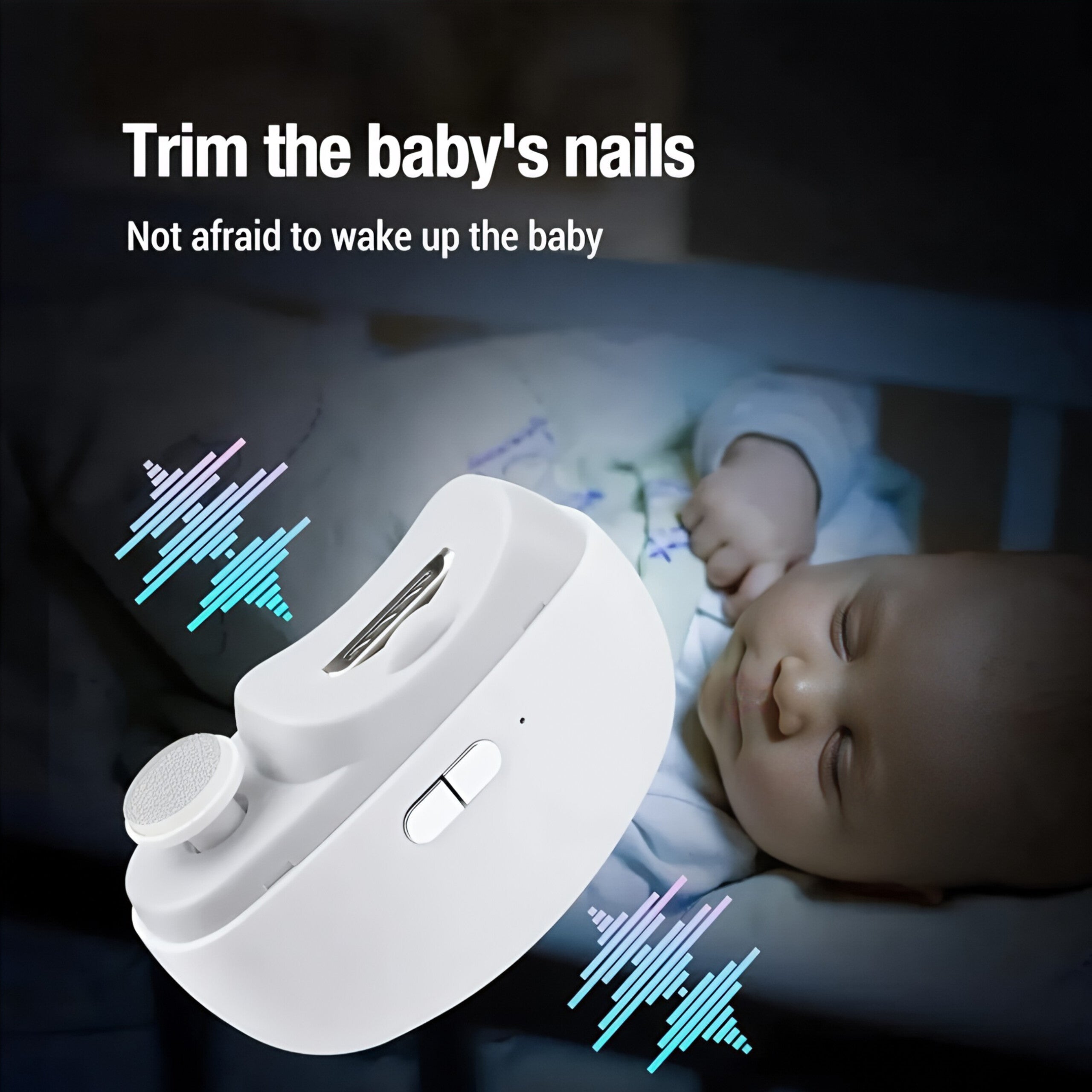 SEAHELTON Electric Nail Clipper,Automatic Nail Trimmer,Nail File with Light & 2 Speeds,Fingernail Cutter and Manicure 2 in 1 Design.