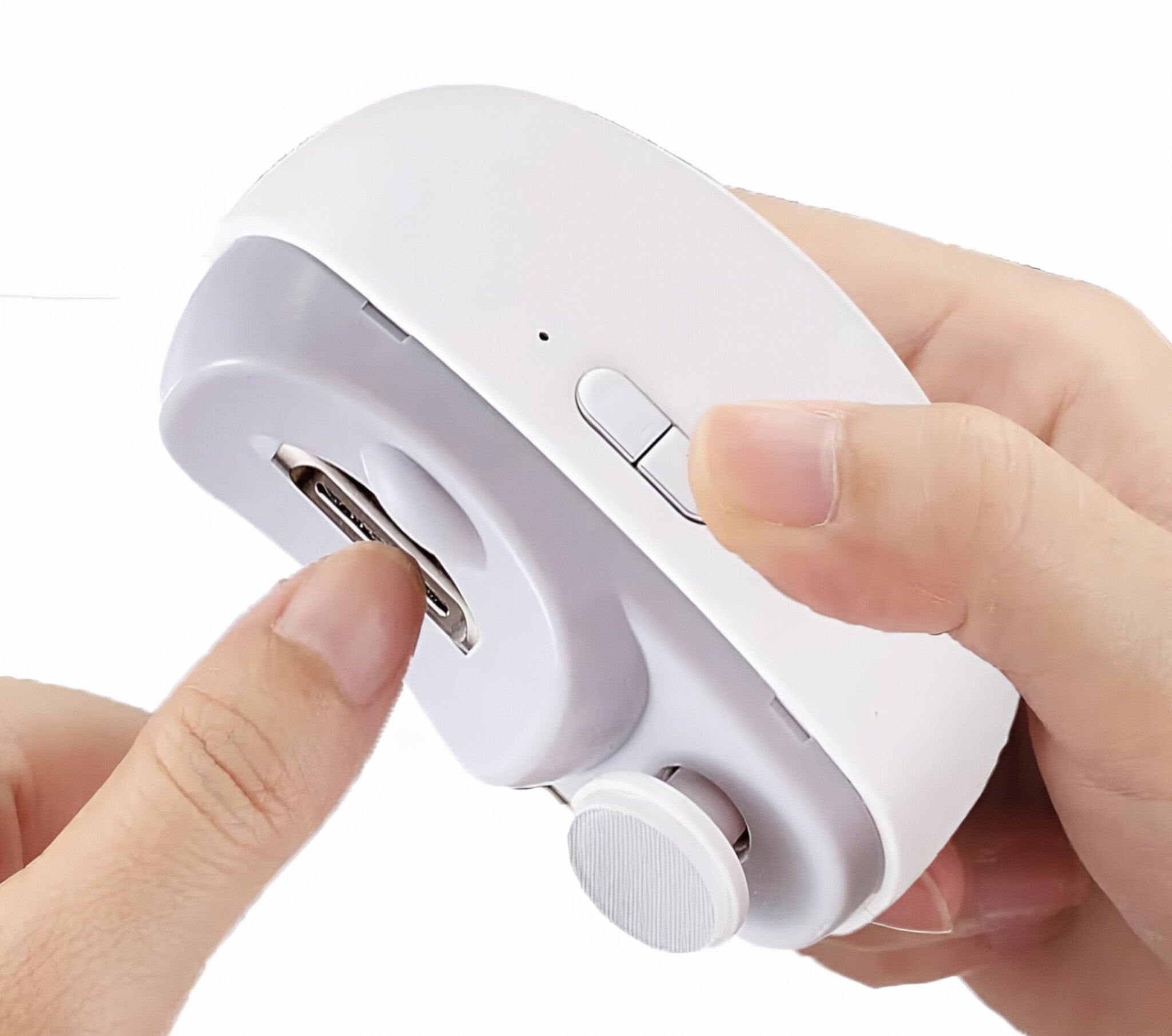 SEAHELTON Electric Nail Clipper,Automatic Nail Trimmer,Nail File with Light & 2 Speeds,Fingernail Cutter and Manicure 2 in 1 Design.