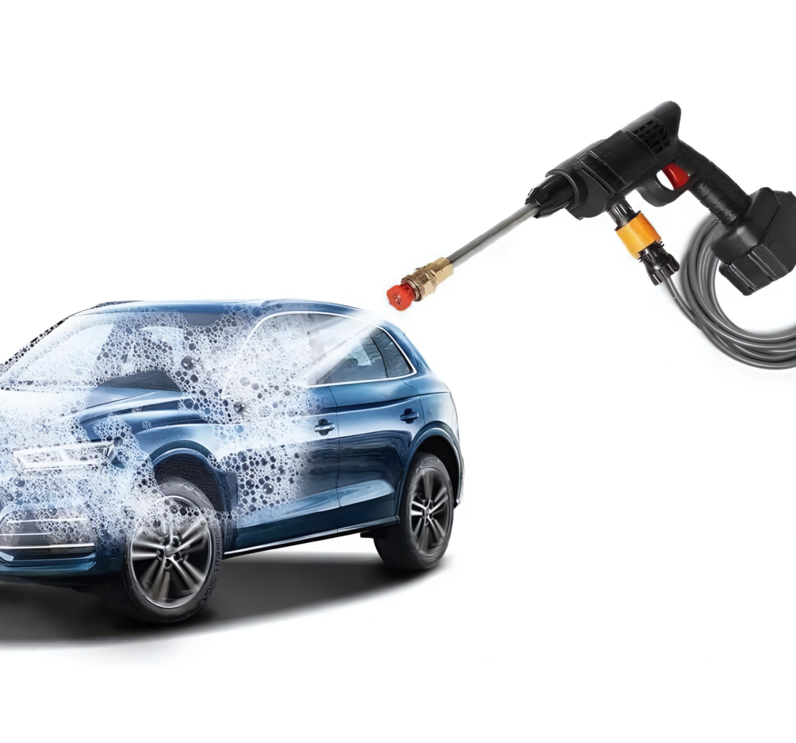 (Double Battery) Cordless Portable Wireless Pressure Washer Gun