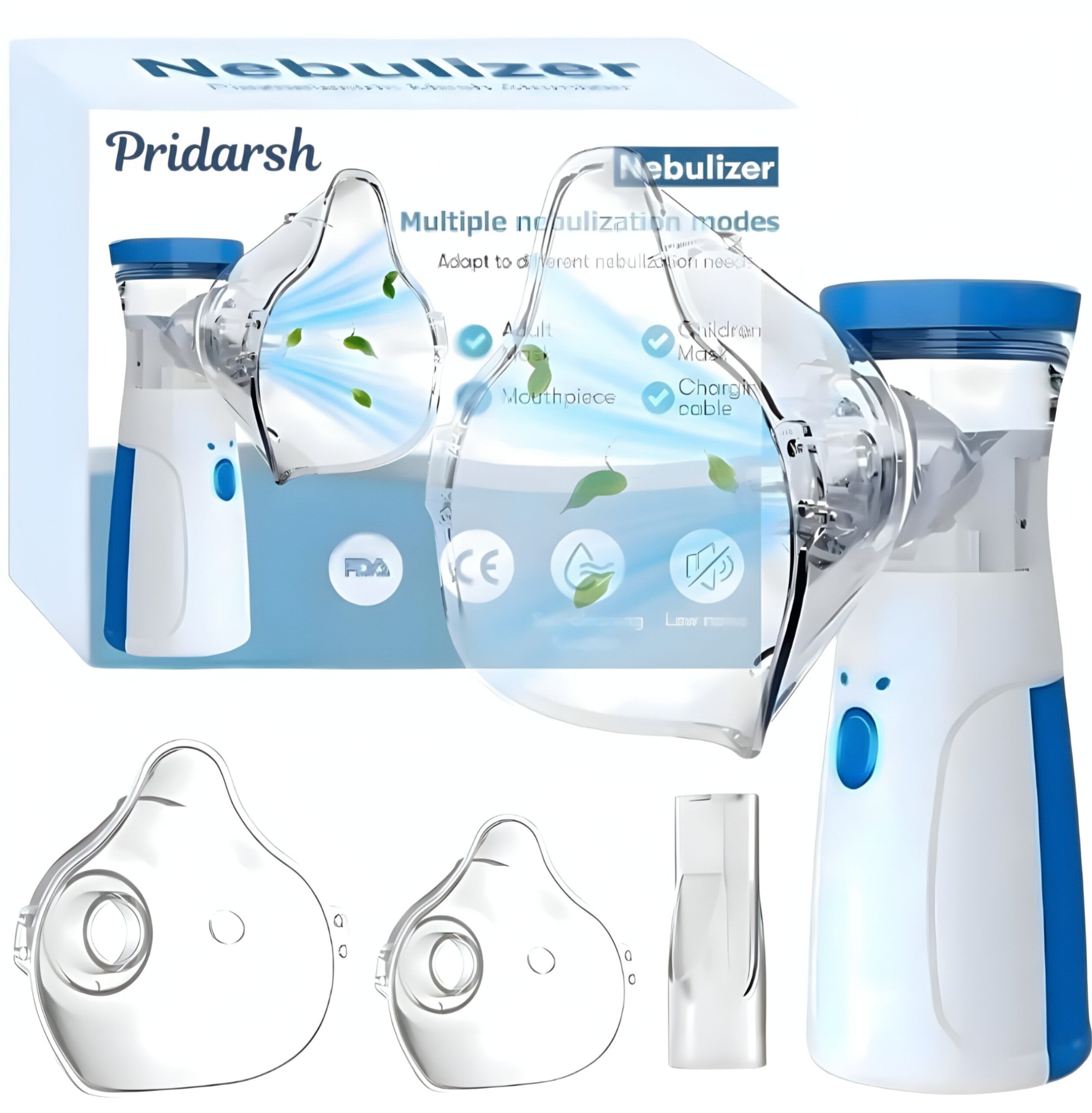 Pridarsh Nebulizer,Portable Mesh Nebulizer Mini Vaporizers Handheld Atomizers for Adults and Children