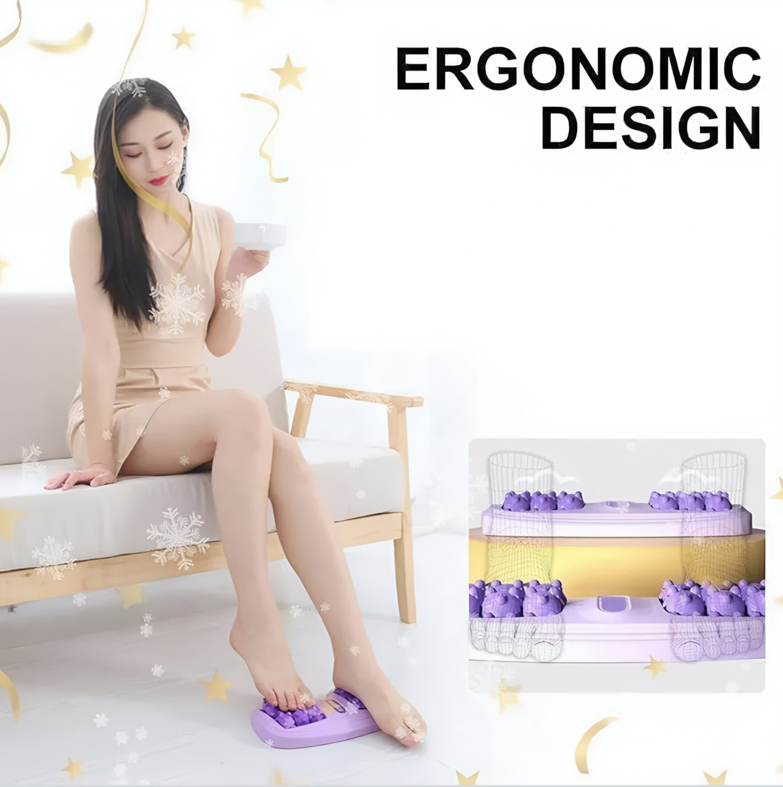 Homava® Portable Double Foot Massage Roller