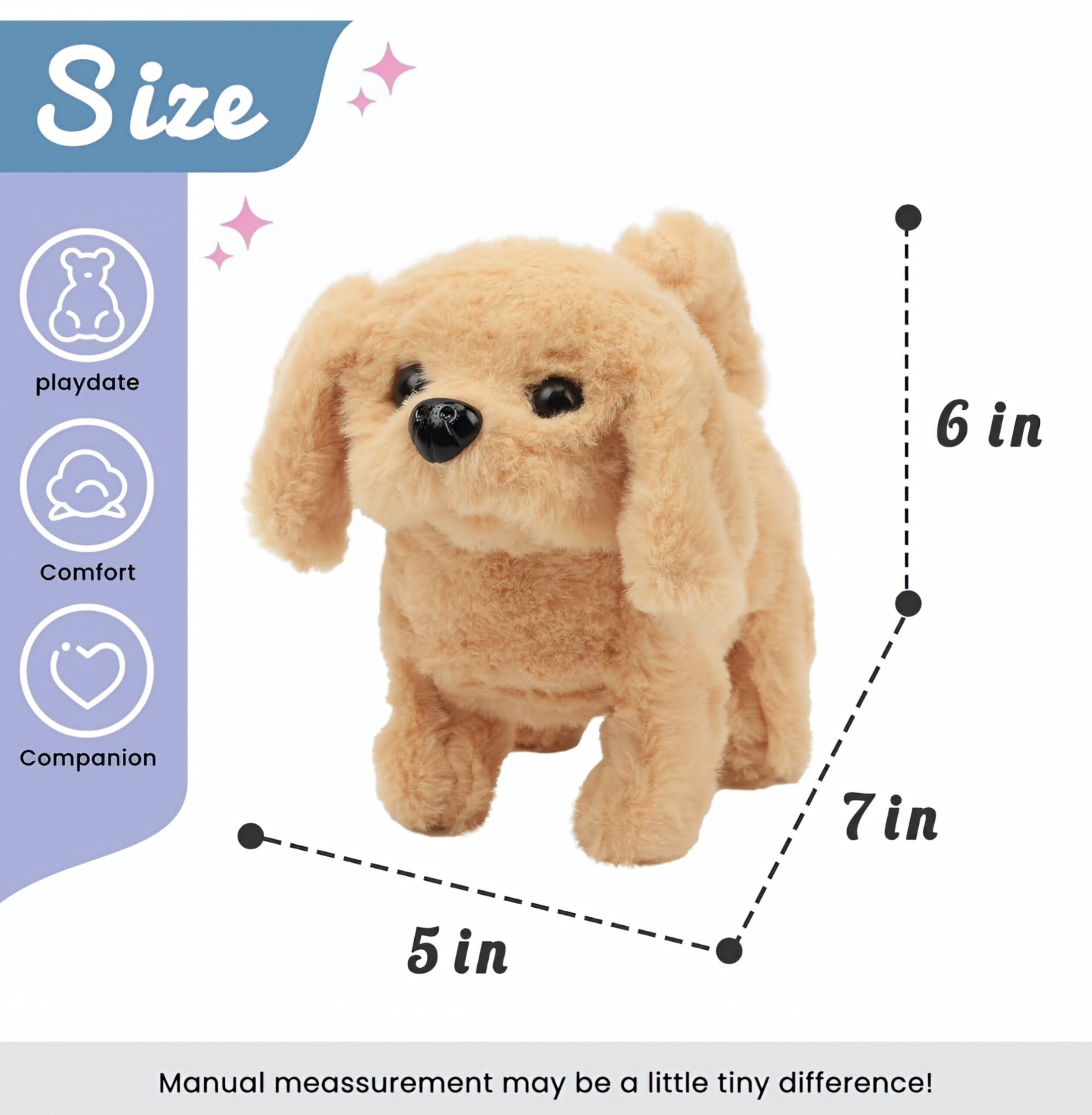 Hopping & Walking Bunny Toy with Sounds – Jumping Dog with Wiggling Tail & Twitching Nose | Interactive Educational Toy for Kids