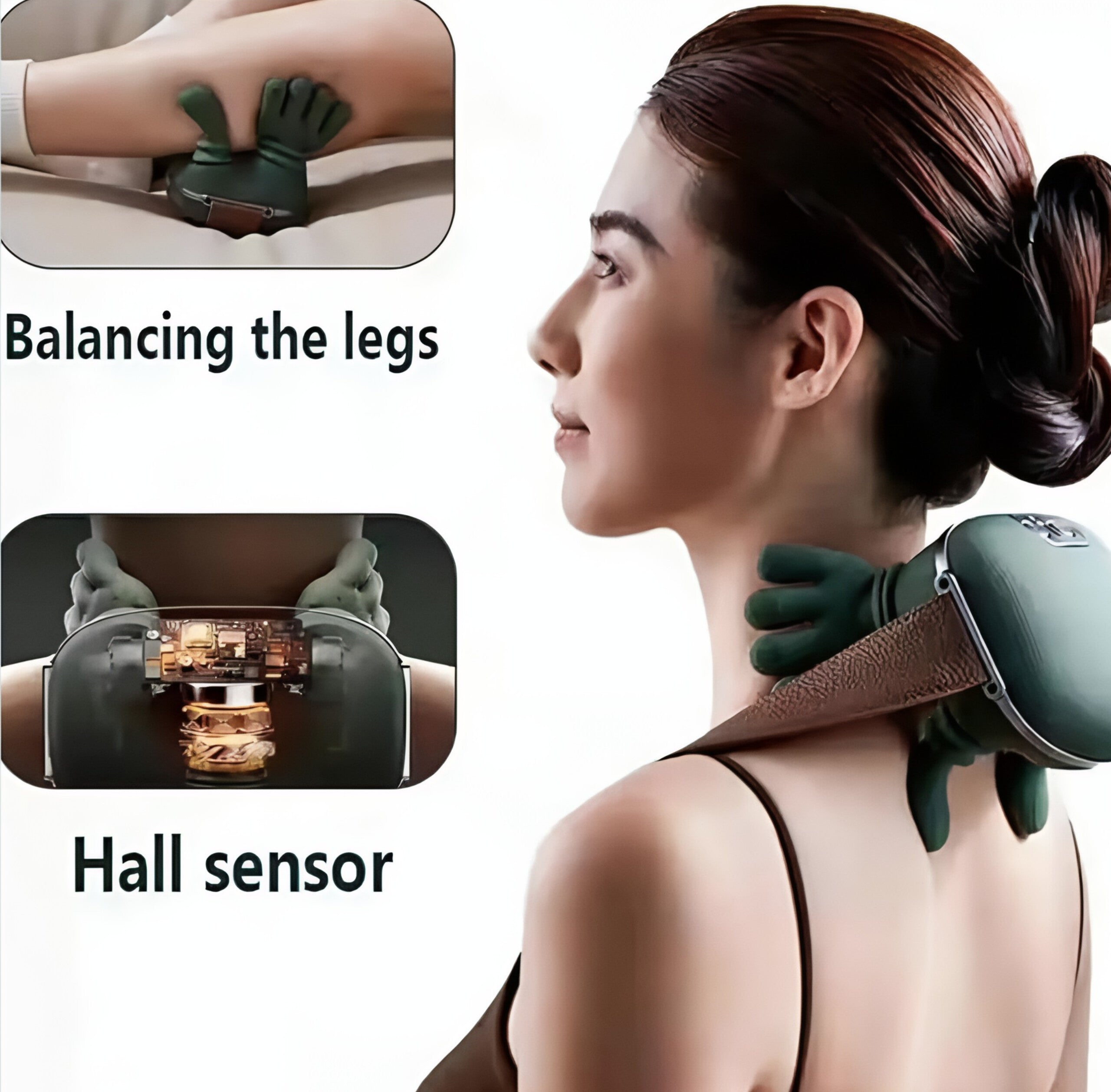 Bionic Heated Massager – Wireless Portable Shiatsu Neck & Back Massager