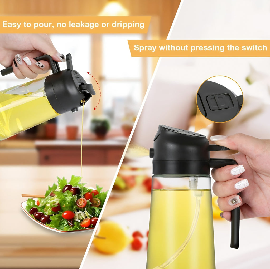 EPICSTACK 500ml 2-in-1 Oil Sprayer & Dispenser